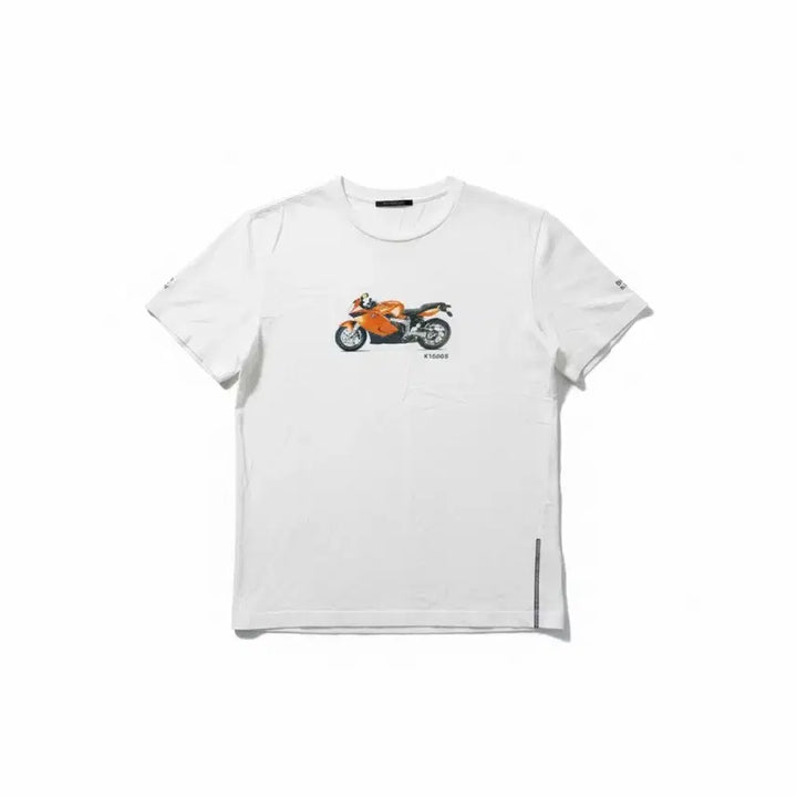 [BUNJANG] C.P. Company Motorcycle Printed White T-shirt / C.P. Company 오토바이 프린팅 반팔 티셔츠