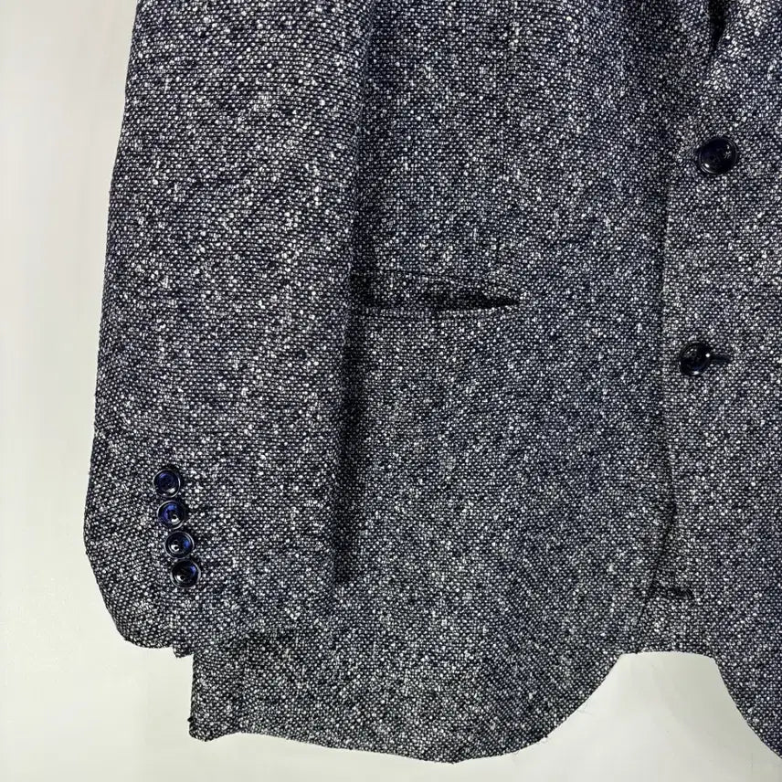 [BUNJANG] Galaxy S.G.LO Linen Blend Navy Blazer Jacket / [105] 갤럭시 슈젤로 리넨 혼방 네이비 블레이저 자켓 4.9