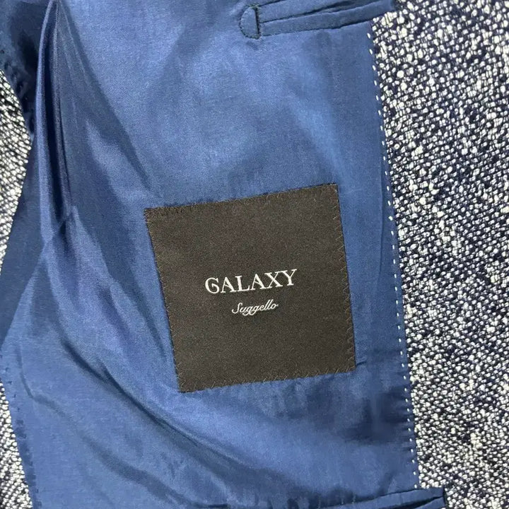 [BUNJANG] Galaxy S.G.LO Linen Blend Navy Blazer Jacket / [105] 갤럭시 슈젤로 리넨 혼방 네이비 블레이저 자켓 4.9