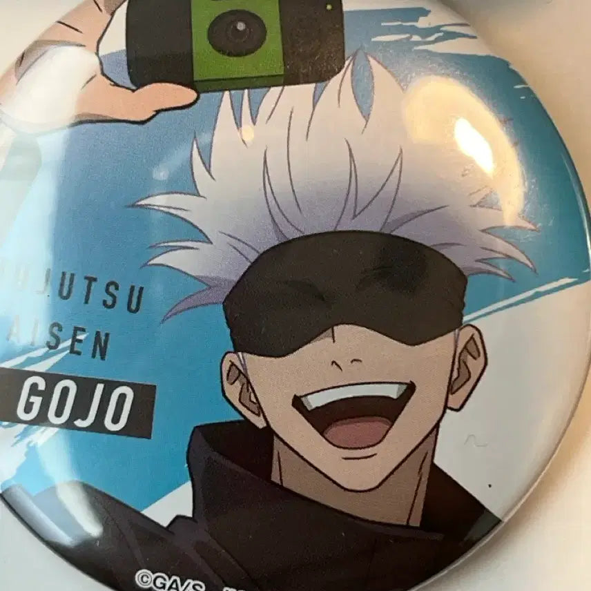 [BUNJANG] Jujutsu Kaisen Gojo Satoru Camera Badge / 주술회전 고죠 사토루 카메라 캔뱃지