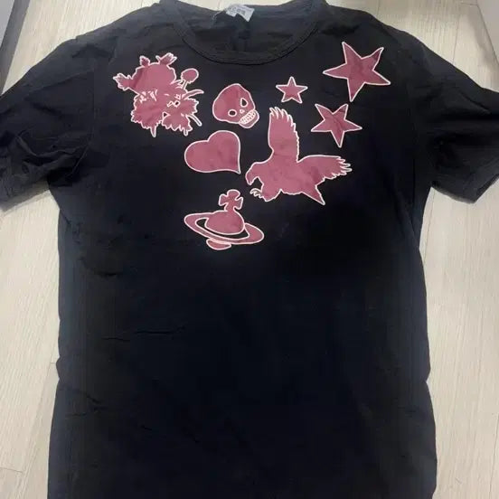 [BUNJANG] Vivienne Westwood Skull Printed T-shirt / 비비안웨스트우드 블랙 스컬 반팔 티셔츠