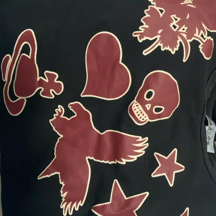 [BUNJANG] Vivienne Westwood Skull Printed T-shirt / 비비안웨스트우드 블랙 스컬 반팔 티셔츠