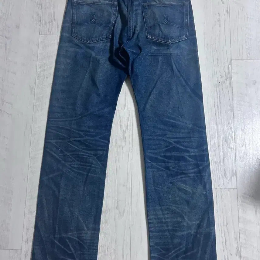 [BUNJANG] RRL Straight Leg Fit Holid Denim Jeans / RRL 스트레이트 레그 핏 홀리 데님 33x32
