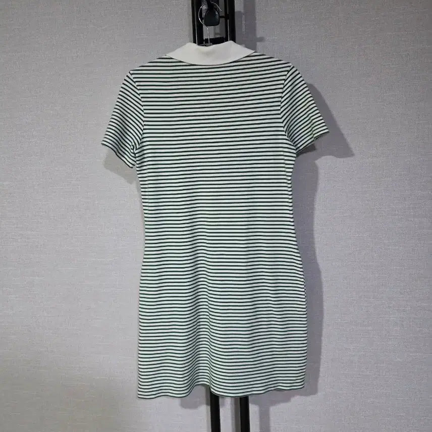 [BUNJANG] Lacoste Striped Collar Dress / 라코스테 스트라이프 카라 원피스 36