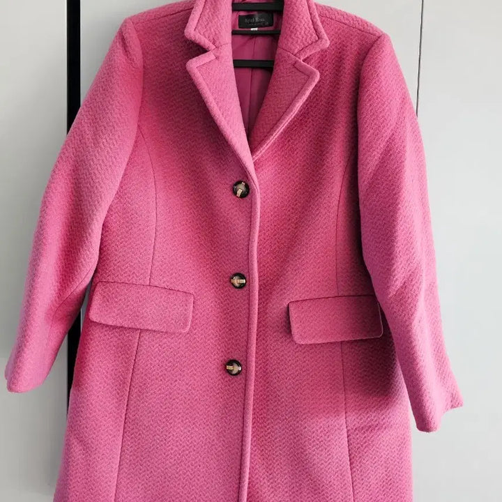 [BUNJANG] Syal Rom Pink Wool Coat (Size 77) / Syal Rom 핑크 코트 77