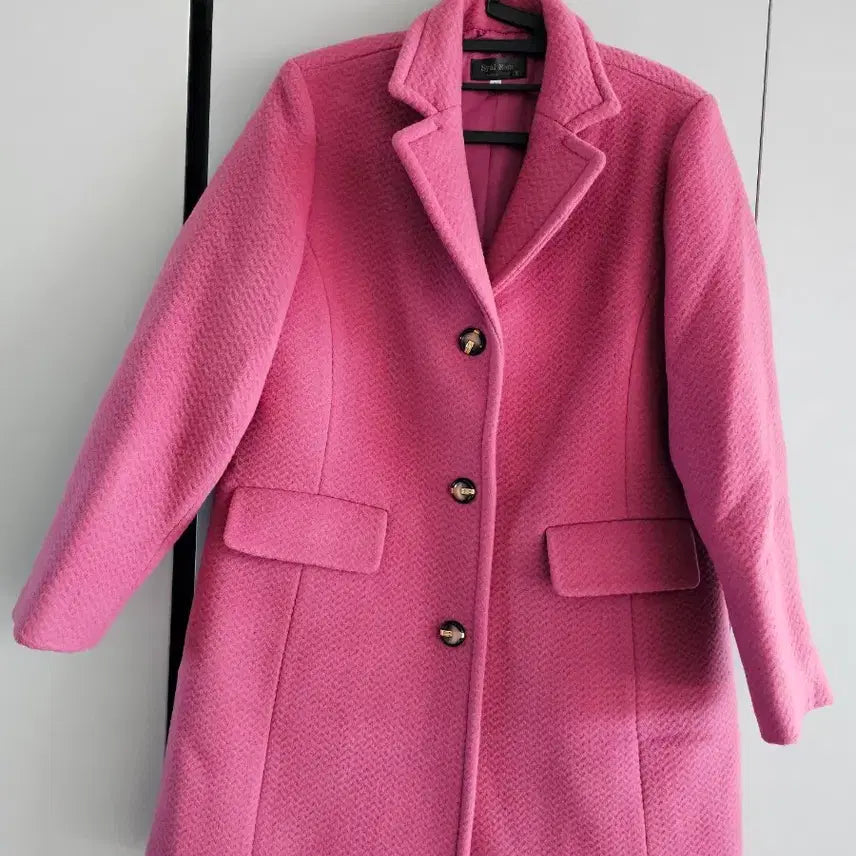 [BUNJANG] Syal Rom Pink Wool Coat (Size 77) / Syal Rom 핑크 코트 77