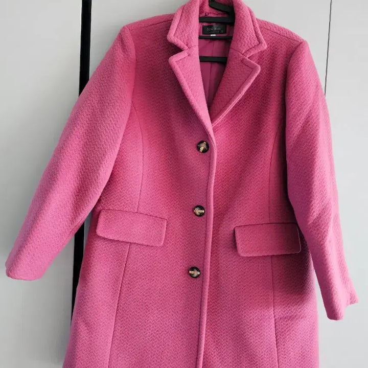 [BUNJANG] Syal Rom Pink Wool Coat (Size 77) / Syal Rom 핑크 코트 77