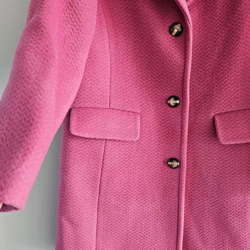 [BUNJANG] Syal Rom Pink Wool Coat (Size 77) / Syal Rom 핑크 코트 77