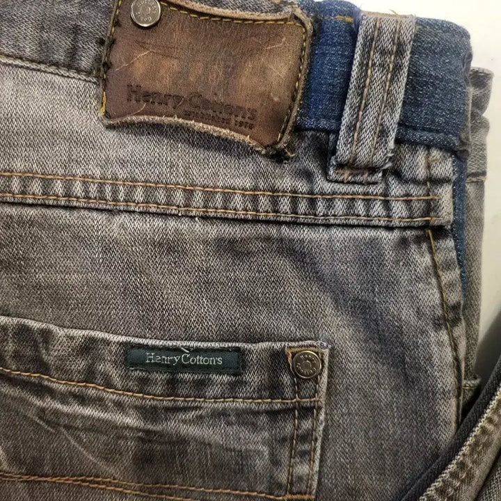 [BUNJANG] Henry Cotton Washed Denim Jeans 31 inch / 헨리코튼 워싱 데님 청바지 31인치 기장104