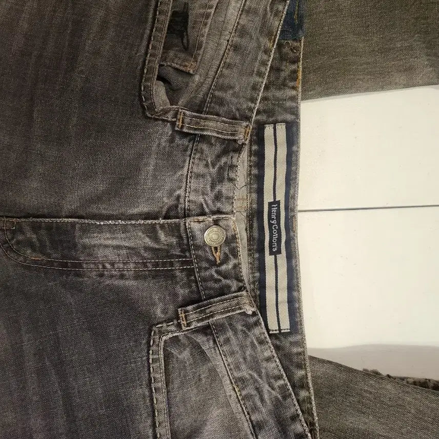 [BUNJANG] Henry Cotton Washed Denim Jeans 31 inch / 헨리코튼 워싱 데님 청바지 31인치 기장104