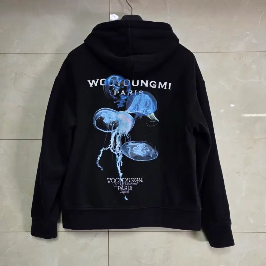 [BUNJANG] Wooyoungmi Jellyfish Print Back Logo Hoodie / {클로젯}[46]우영미 젤리피쉬 프린팅 백로고 후드티