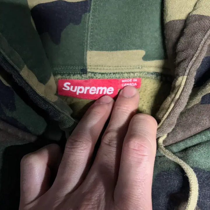 [BUNJANG] Supreme Small Box Logo Camo Hooded Zip-Up XL / 슈프림 스몰박스로고 카모 후드집업 XL