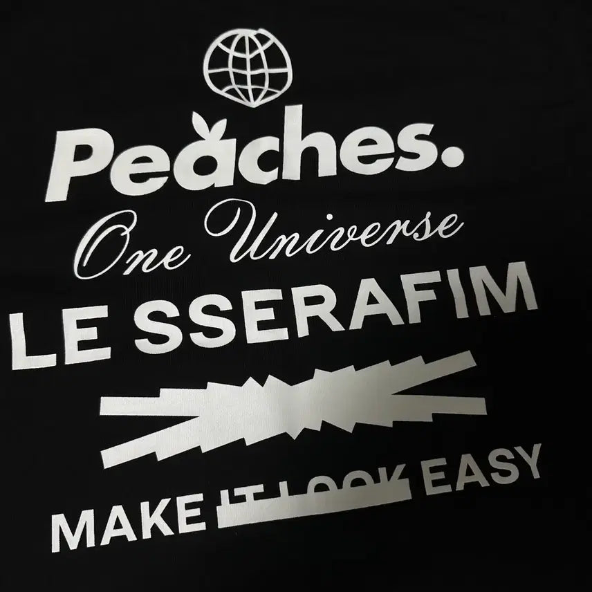 [BUNJANG] Le Sserafim x Peaches Collaboration Sweatshirt / 르세라핌x피치스 콜라보 맨투맨 등