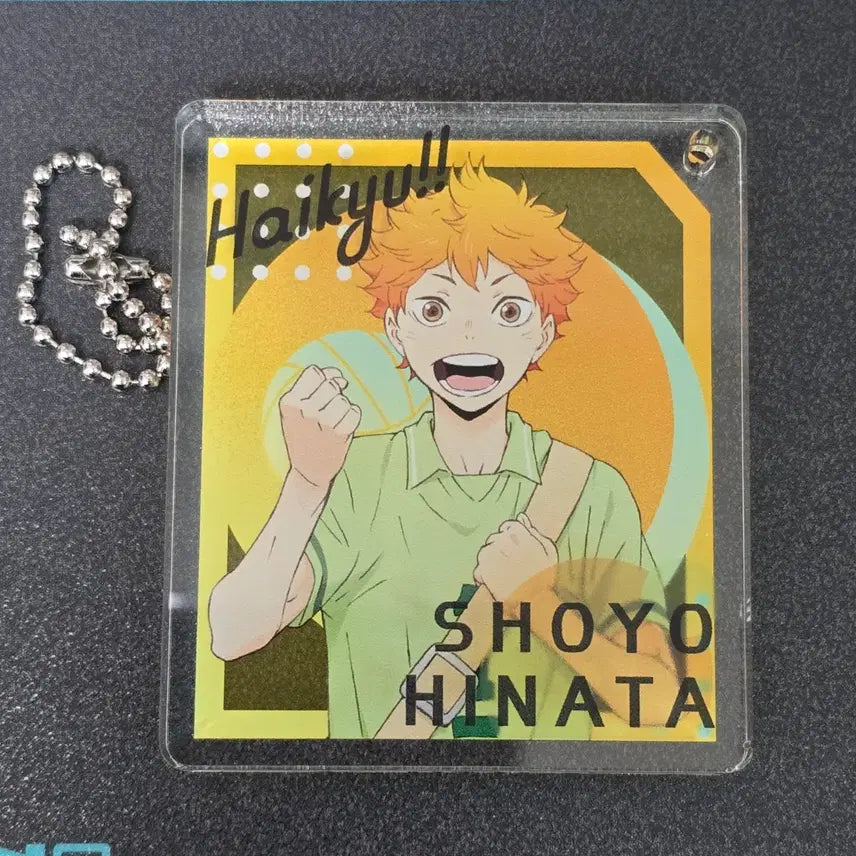 [BUNJANG] Haikyu Hinata Middle School Chibi Acrylic Block Keychain / 하이큐 히나타 중학 치비 아크릴 블록 키링