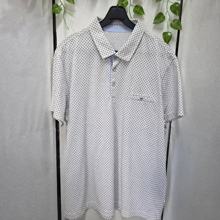 [BUNJANG] Zishen Sport Patterned Polo Shirt / 지센스포츠카라티셔츠