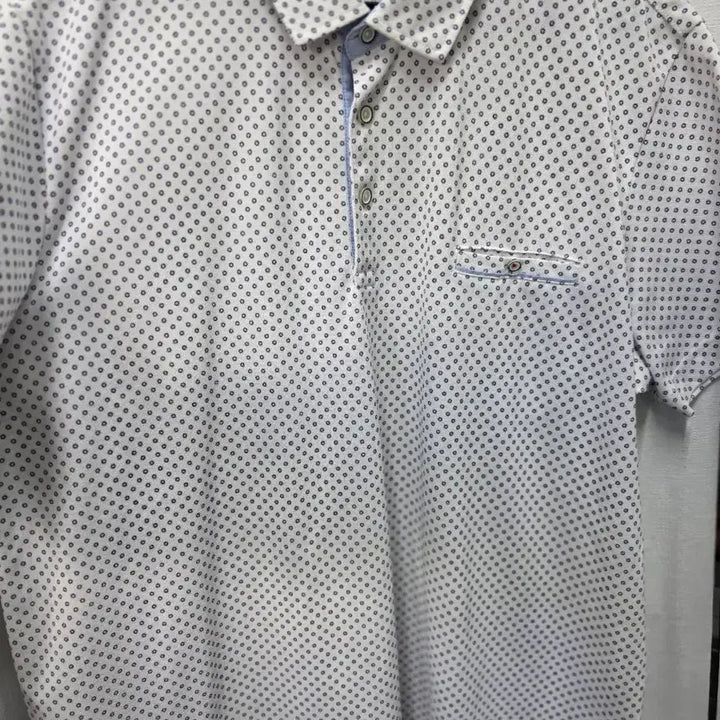 [BUNJANG] Zishen Sport Patterned Polo Shirt / 지센스포츠카라티셔츠