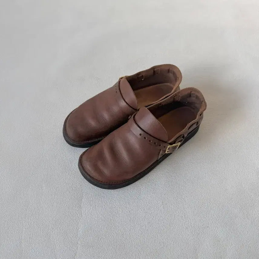 [SOLD OUT] [5C, 220]오로라 슈즈(AURORA SHOES) 레더 미들 잉글리시