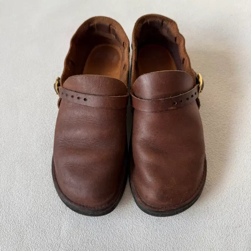 [SOLD OUT] [5C, 220]오로라 슈즈(AURORA SHOES) 레더 미들 잉글리시
