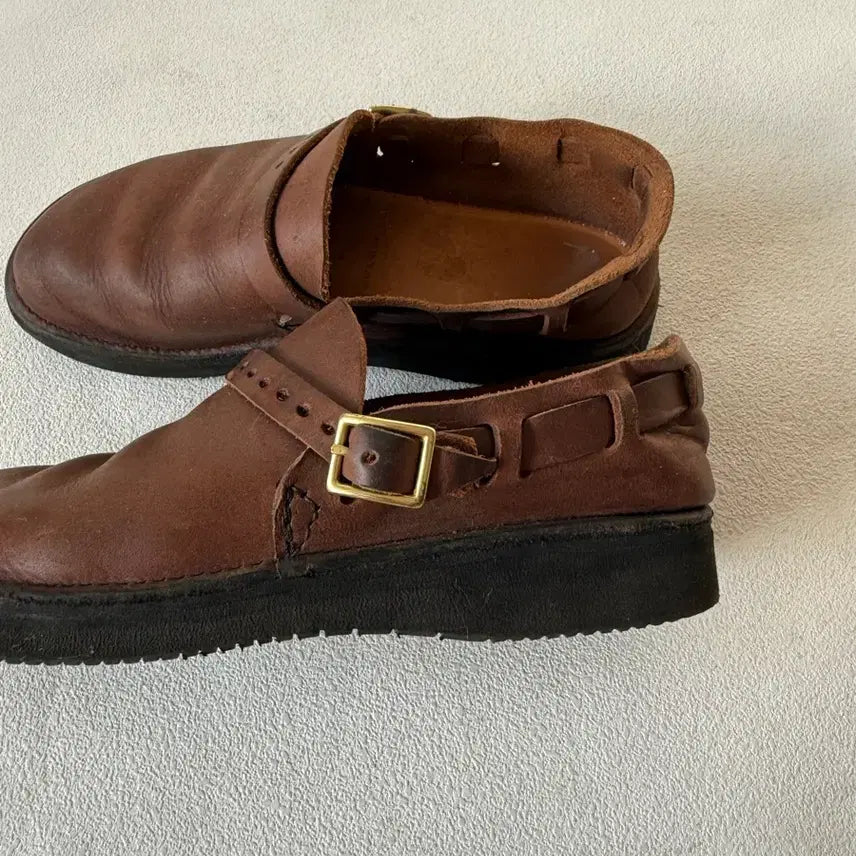 [SOLD OUT] [5C, 220]오로라 슈즈(AURORA SHOES) 레더 미들 잉글리시