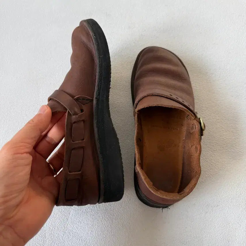 [SOLD OUT] [5C, 220]오로라 슈즈(AURORA SHOES) 레더 미들 잉글리시