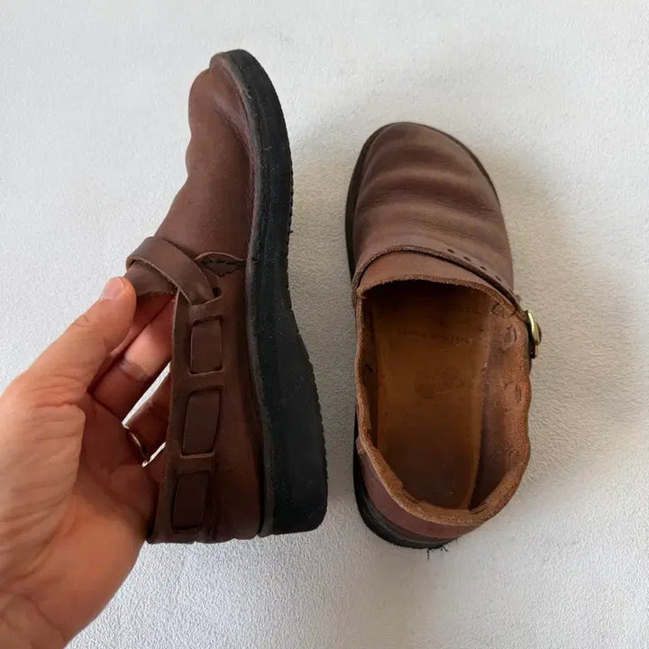 [SOLD OUT] [5C, 220]오로라 슈즈(AURORA SHOES) 레더 미들 잉글리시