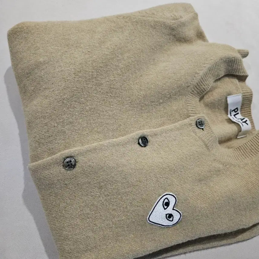 [BUNJANG] Comme des Garcons Cardigan - Beige - M Size / 꼼데가르송 가디건m
