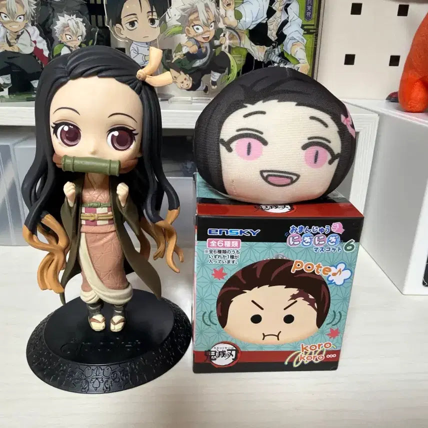 [BUNJANG] Demon Slayer Nezuko Q Posket &amp; Manju Bundle Set / 귀멸의 칼날 네즈코 반프레스토 Q posket,만쥬 일괄 판매