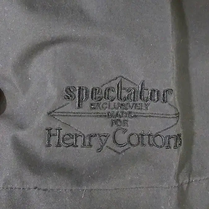 [BUNJANG] Henry Cotton X Spectator Fisherman Jacket Black / 헨리코튼 X 스펙테이터 피셔맨 블랙 48(100)