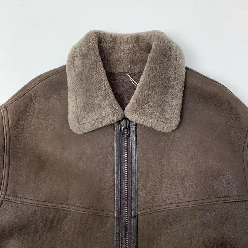 [BUNJANG] CASPI Genuine Lamb Leather &amp; Wool Jacket Size 95 / [95/정품] CASPI 양 가죽 양털 자켓 L1-0020