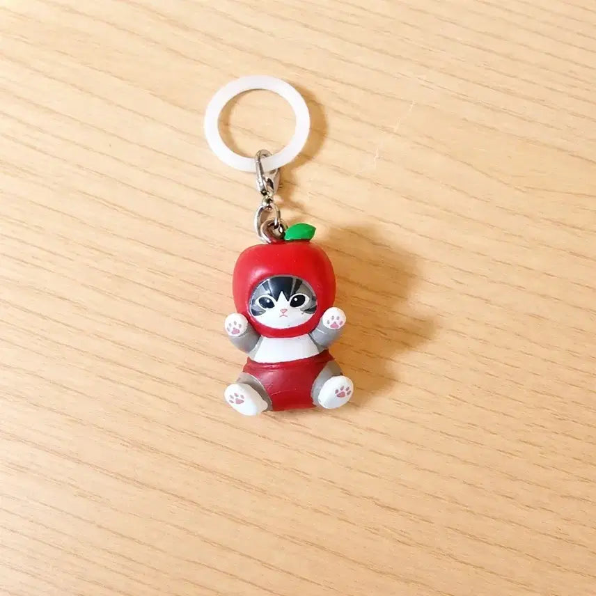 [BUNJANG] Bandai Mofusand Fruit Keyring Apple - Series 3 / 반다이 모프샌드 모후샌드 메지루시 액세서리 3탄 과일 키링 사과