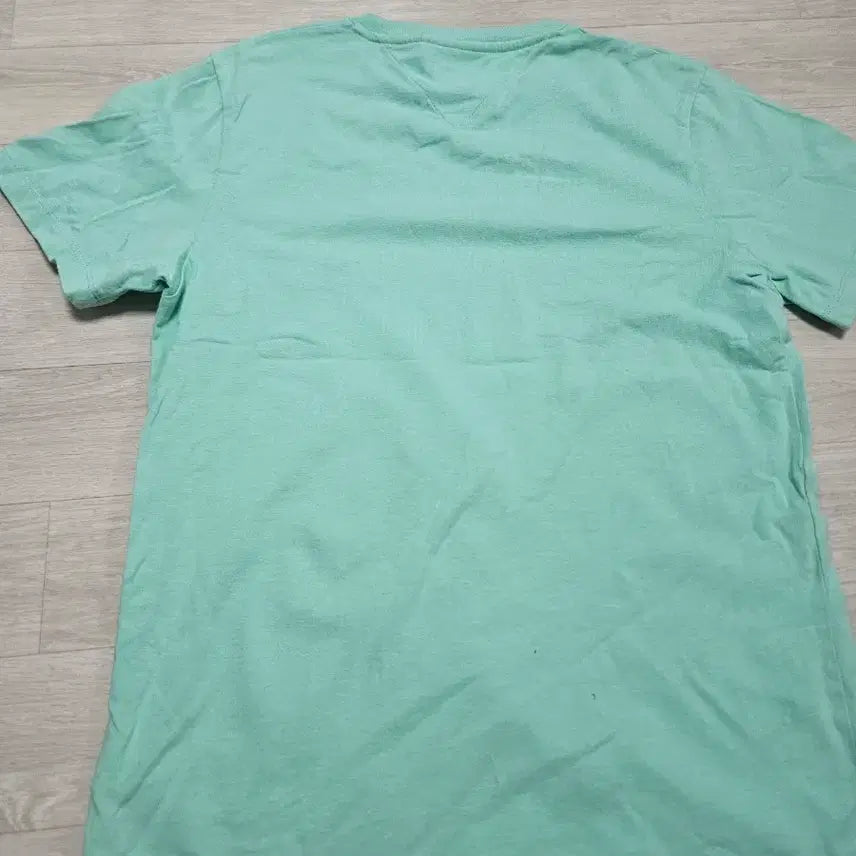 [BUNJANG] Tommy Hilfiger Mint Embroidered Logo T-Shirt / 여성 타미힐피거 민트 반팔 티셔츠