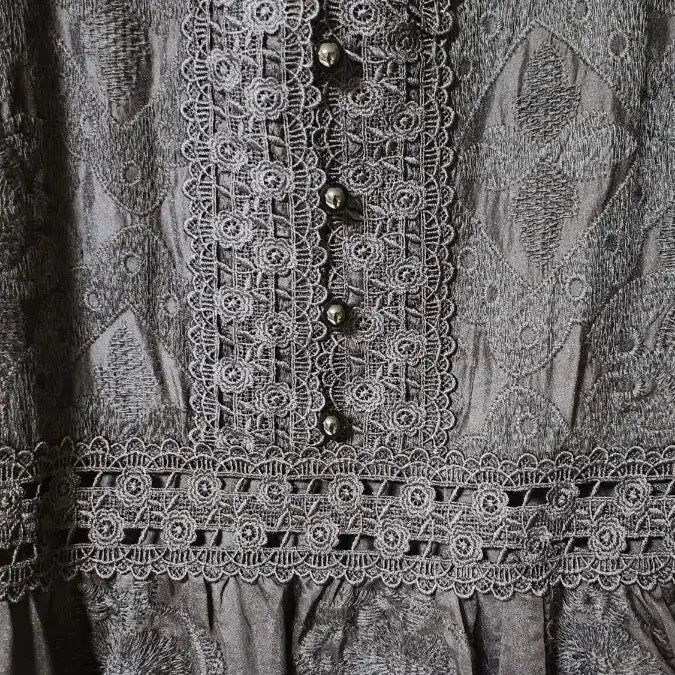 [BUNJANG] Black Lace Long Dress / 블랙레이스롱원피스