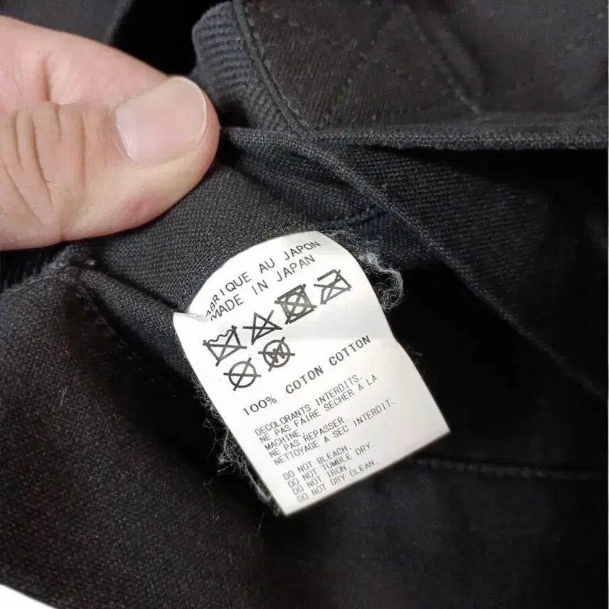 [BUNJANG] Yohji Yamamoto Lettering Canvas Tote Bag Black / 요지 야마모토 레터링 캔버스 토트백 블랙