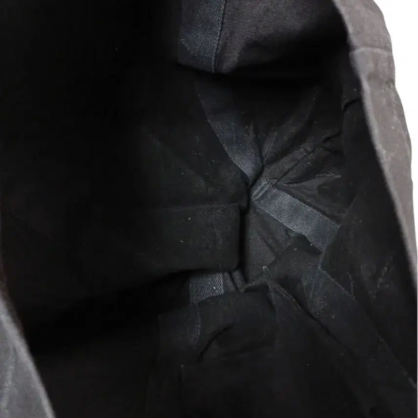 [BUNJANG] Yohji Yamamoto Lettering Canvas Tote Bag Black / 요지 야마모토 레터링 캔버스 토트백 블랙