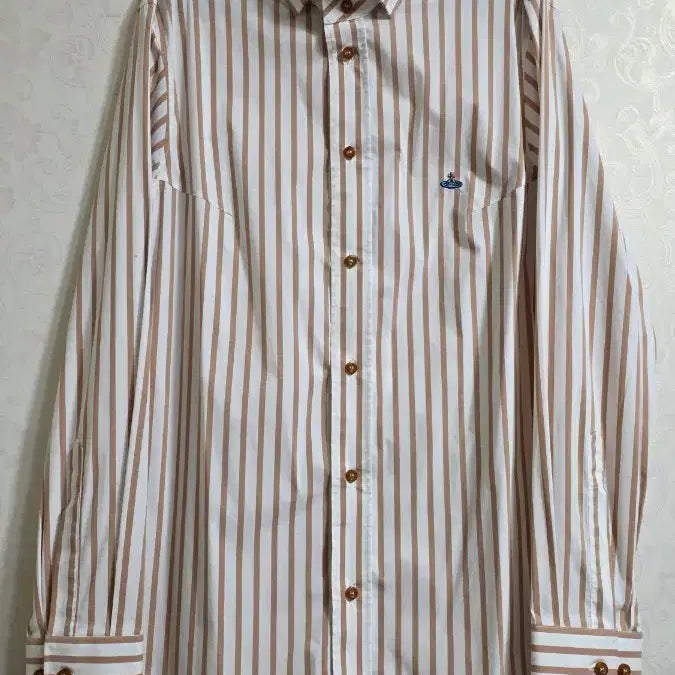 [BUNJANG] Vivienne Westwood 3-Button Striped Shirt / (4사이즈/M/95)새상품/비비안웨스트우드 국내매장판 3버튼 셔츠