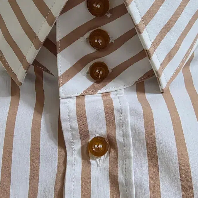 [BUNJANG] Vivienne Westwood 3-Button Striped Shirt / (4사이즈/M/95)새상품/비비안웨스트우드 국내매장판 3버튼 셔츠