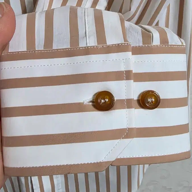 [BUNJANG] Vivienne Westwood 3-Button Striped Shirt / (4사이즈/M/95)새상품/비비안웨스트우드 국내매장판 3버튼 셔츠