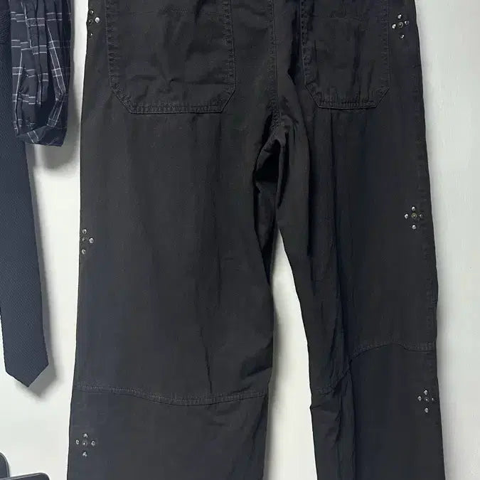 [BUNJANG] Polytelu Rivet Goshima Vintage Charcoal Pants / (2) 폴리테루 리벳 고시마 빈티치 차콜