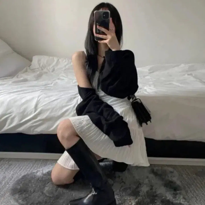 [BUNJANG] Hamong Market Bolero Cardigan / 하몽마켓 볼레로 가디건