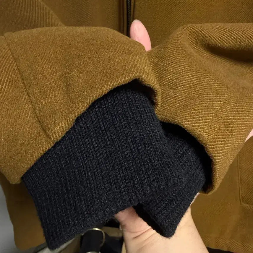 [BUNJANG] Unbranded Corduroy Collar Wool Jacket Camel XL / [XL] 보세의류 코듀로이 카라 울 자켓 카멜 새상품