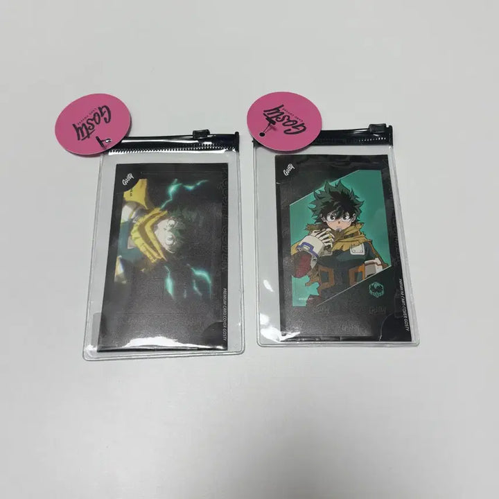 [SOLD OUT] 나의 히어로 아카데미아 고스티 카드 스티커 2종 일괄판매