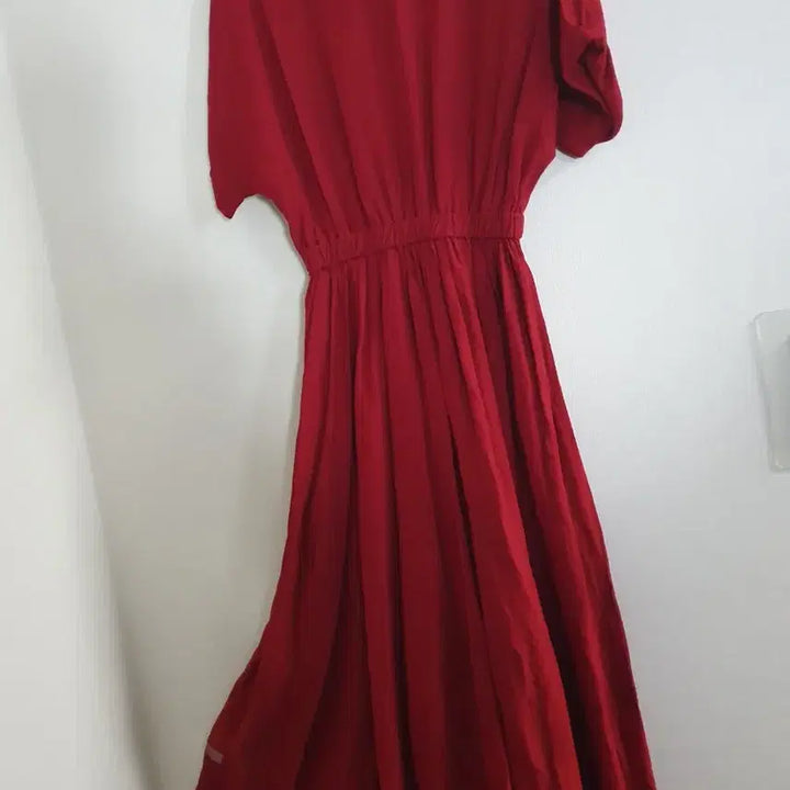 [BUNJANG] London Lace Red Linen Dress / London Lace 레드 린넨 원피스