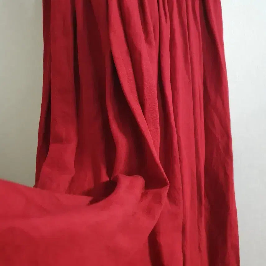 [BUNJANG] London Lace Red Linen Dress / London Lace 레드 린넨 원피스