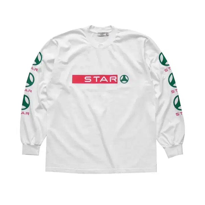 [BUNJANG] Balansa Starbike Long Sleeve T-Shirt / 발란사 스타바이크 티셔츠
