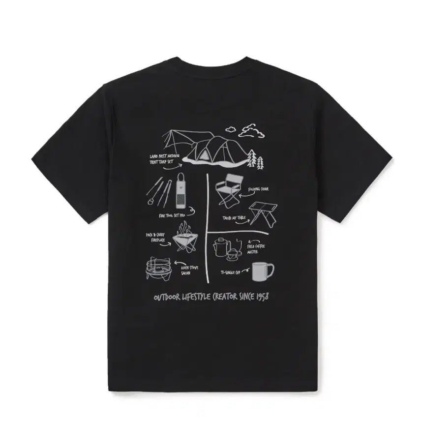 [BUNJANG] Snowpeak Sorona Gear Short Sleeve T-shirt / 스노우피크 소로나 기어 반팔티셔츠