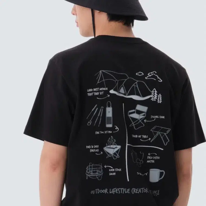 [BUNJANG] Snowpeak Sorona Gear Short Sleeve T-shirt / 스노우피크 소로나 기어 반팔티셔츠