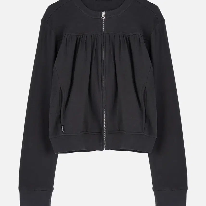 [BUNJANG] Cerric Shirring Round Zip-Up / Cerric 셔링 라운드 집업