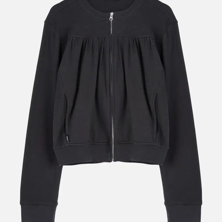 [BUNJANG] Cerric Shirring Round Zip-Up / Cerric 셔링 라운드 집업
