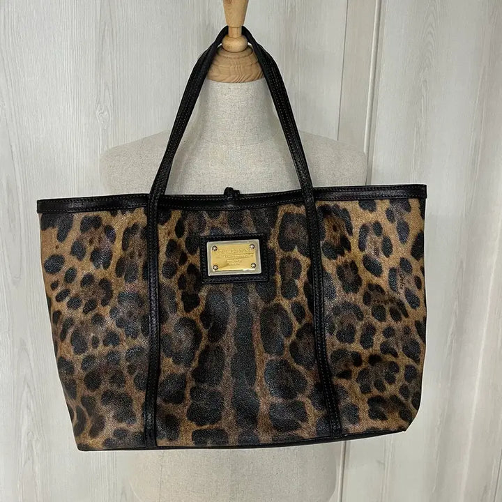 [BUNJANG] Dolce &amp; Gabbana Leopard Tote Bag / 돌체앤가바나 레오파드 토트백