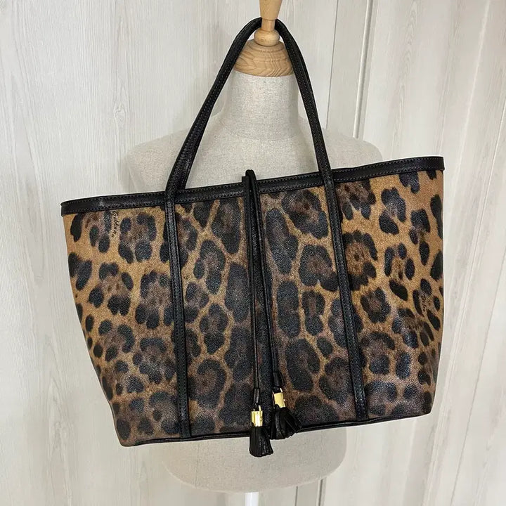 [BUNJANG] Dolce &amp; Gabbana Leopard Tote Bag / 돌체앤가바나 레오파드 토트백